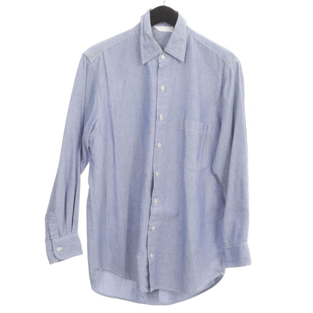 CP Shades Men’s Blue 100% Cotton Oxford Long Sleeve Button Front Shirt L